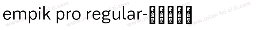 empik pro regular字体转换